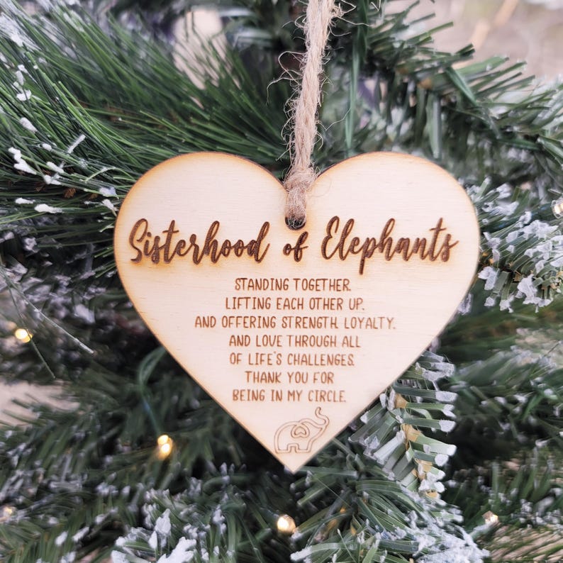 🐘Elephant Sisterhood Ornament | Best Friend Ornament