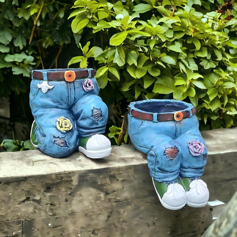 🎁Unique Denim Jean Flower Pot