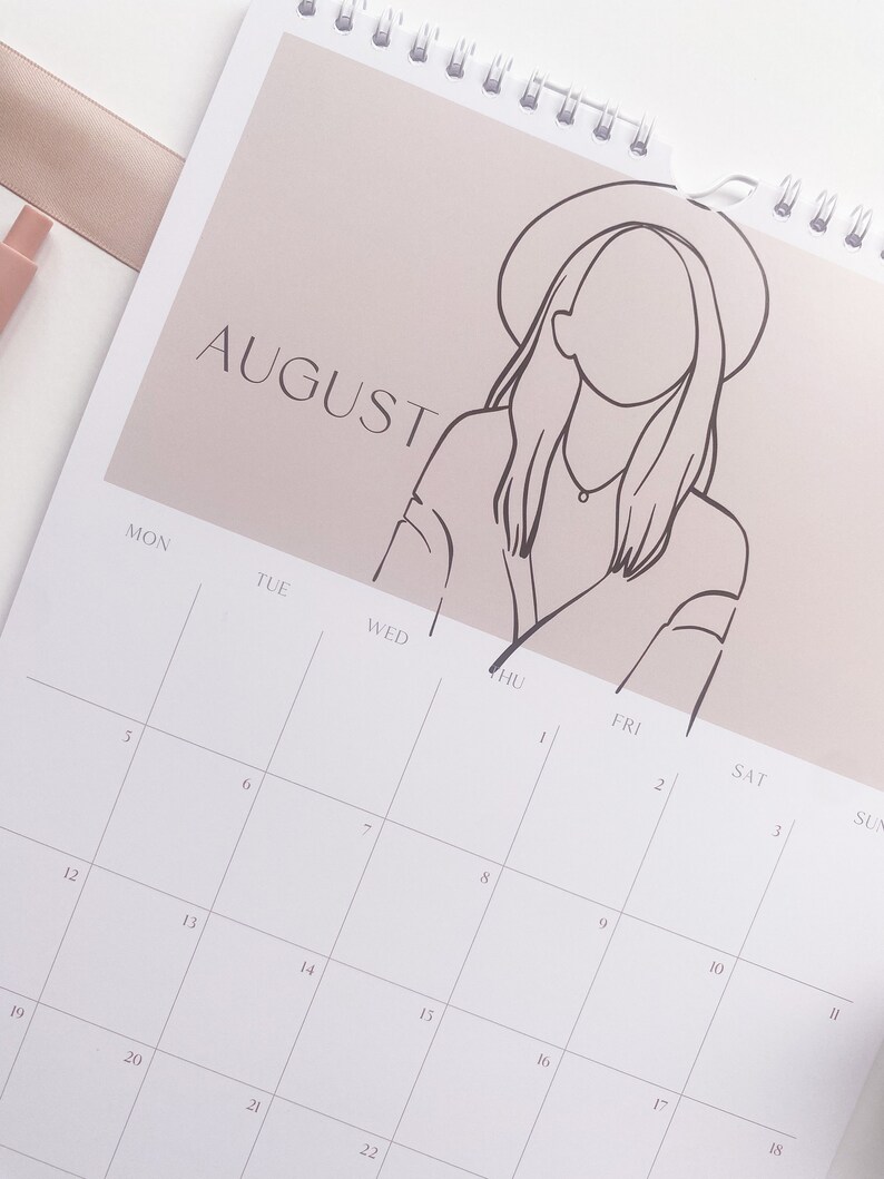 2024 Modern Women Wall Calendar 