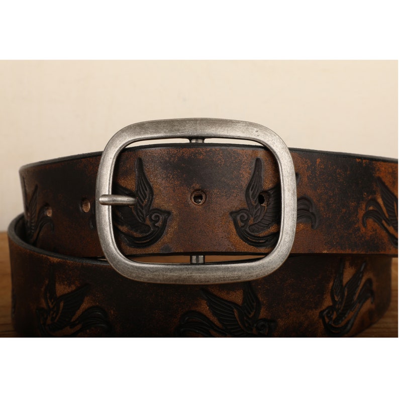 Leather Belt Sparrow Vintage Aged Leather belt