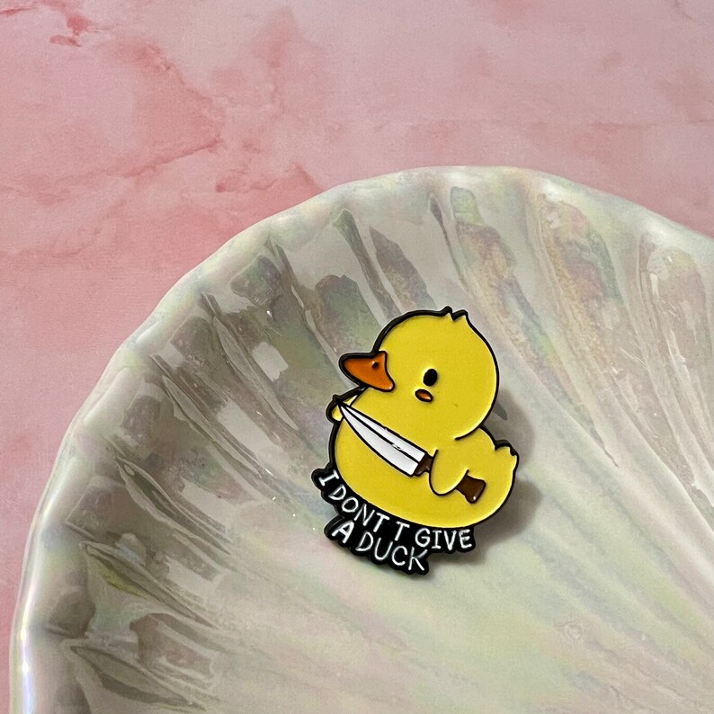 Funny Duck Enamel Pin