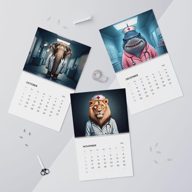 👩‍⚕️Animal Healthcare Professionals Wall Calendar