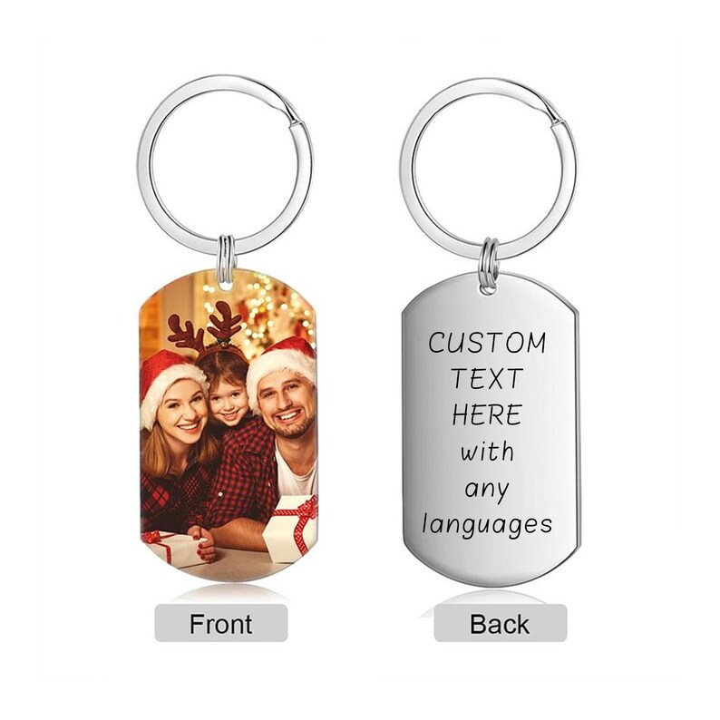 🔥Father's Day Hat Sale---Personalized Picture Drive Safe Keychain for Daddy
