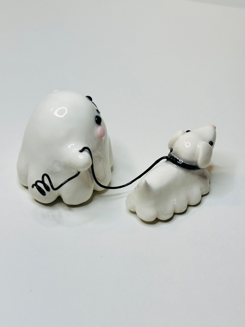 👻Handmade Ghost Walking Dog Figurine