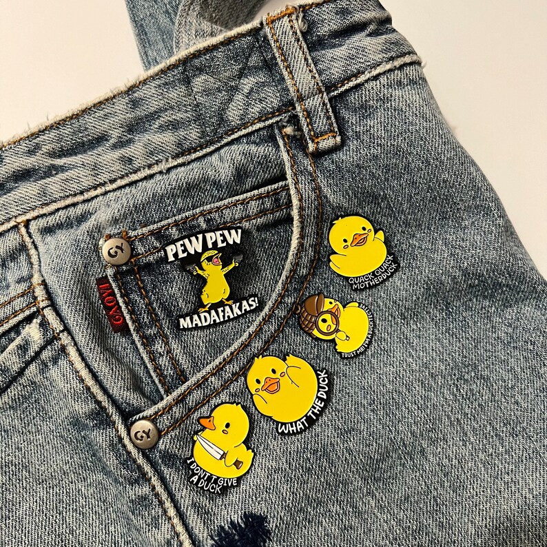 Funny Duck Enamel Pin