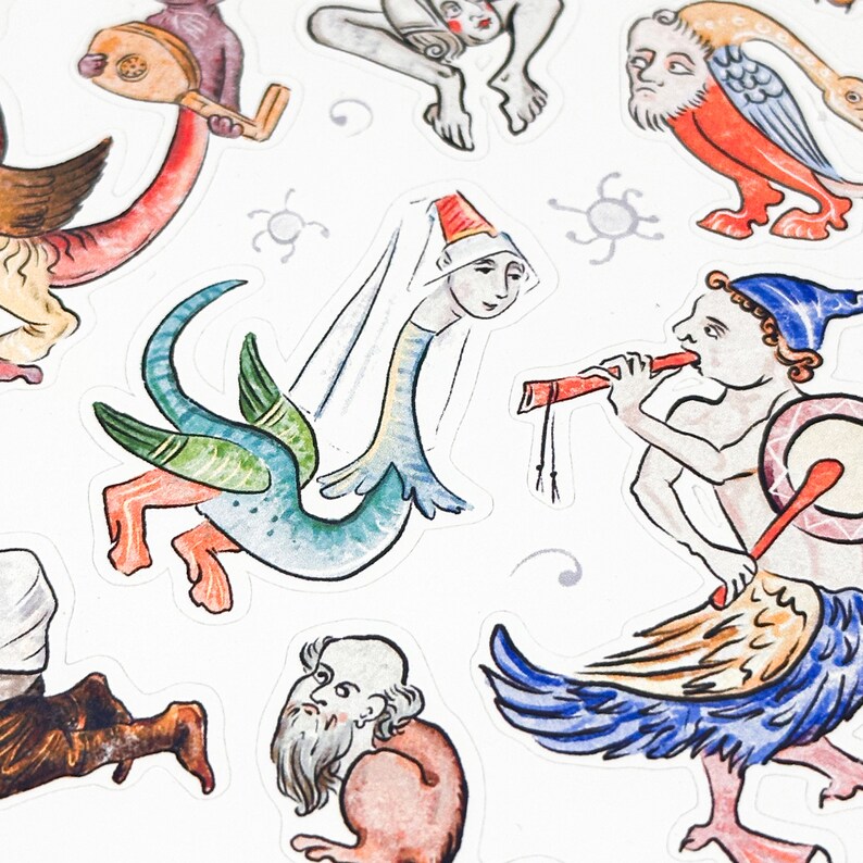 Funny Whimsical Historical Stickers