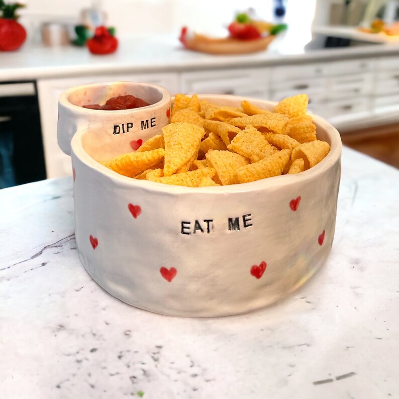 Dip me Eat me Chip and Dip Bowl