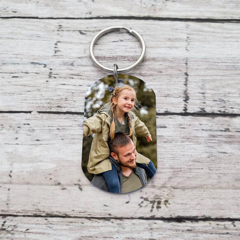 🔥Father's Day Hat Sale---Personalized Picture Drive Safe Keychain for Daddy