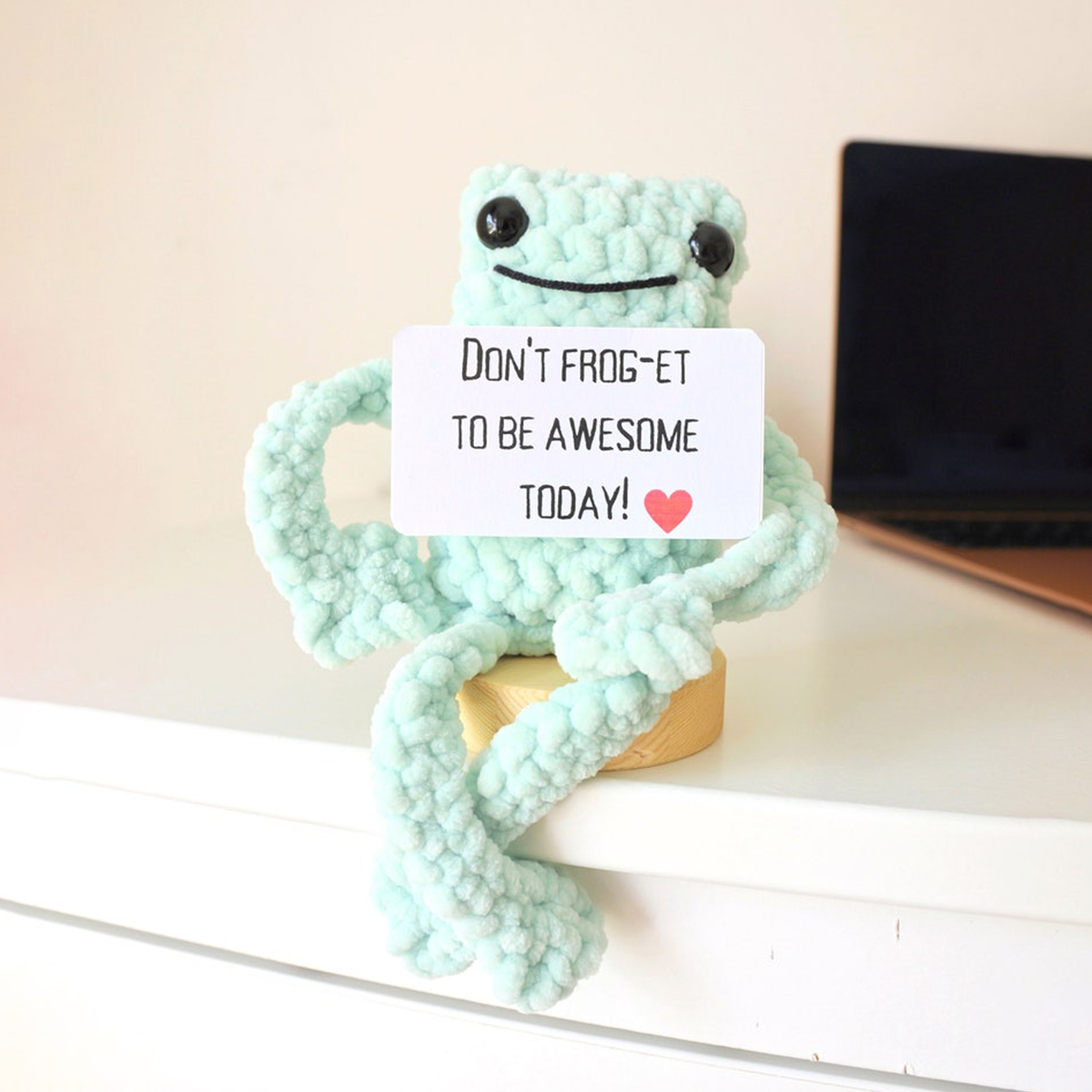 🐸Emotional Support Crochet Frog
