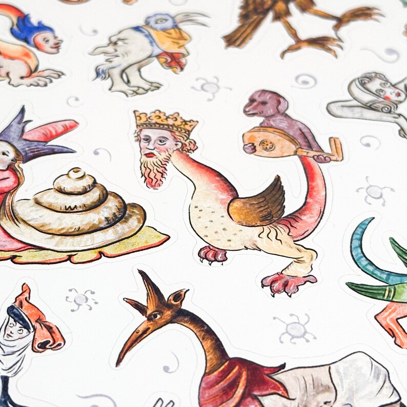 Funny Whimsical Historical Stickers