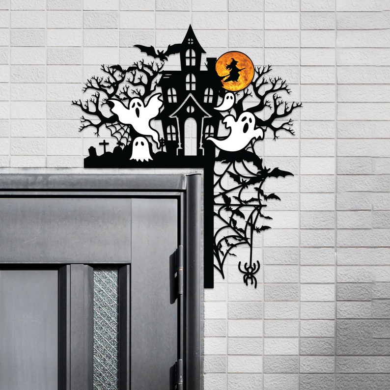🎃Halloween Door Corner Metal Sign
