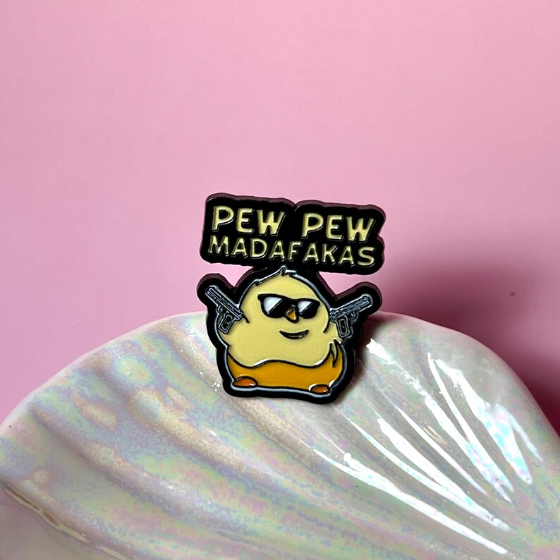 Funny Duck Enamel Pin