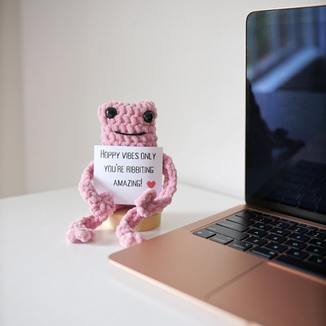 🐸Emotional Support Crochet Frog