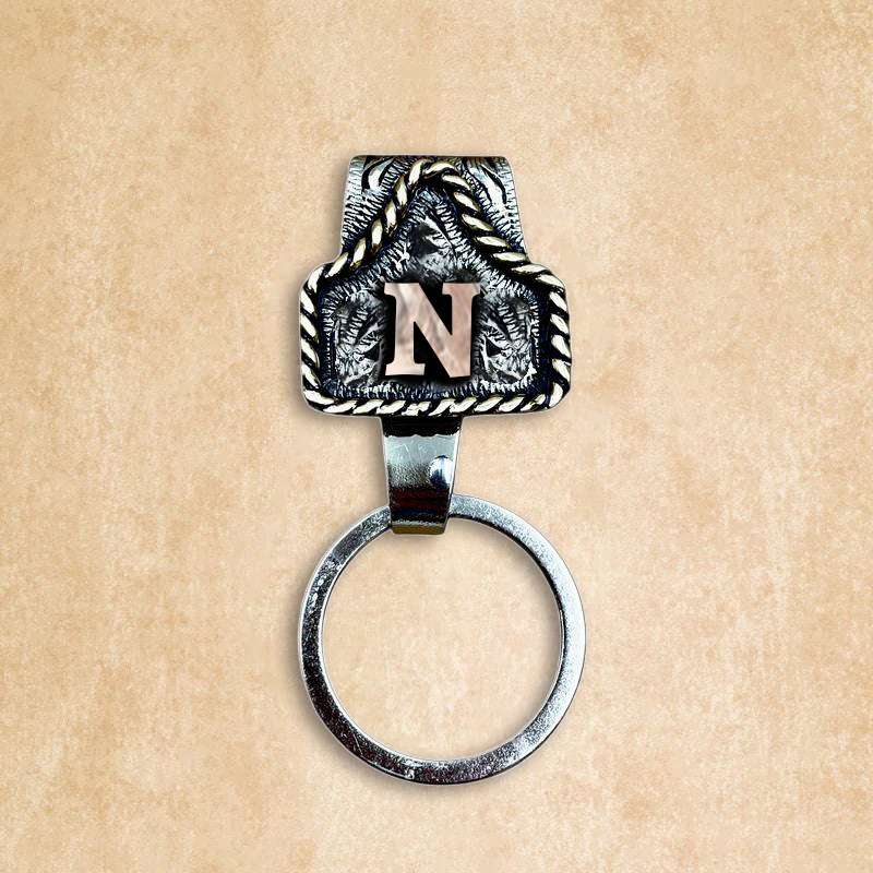 Vintage Letter Keychain