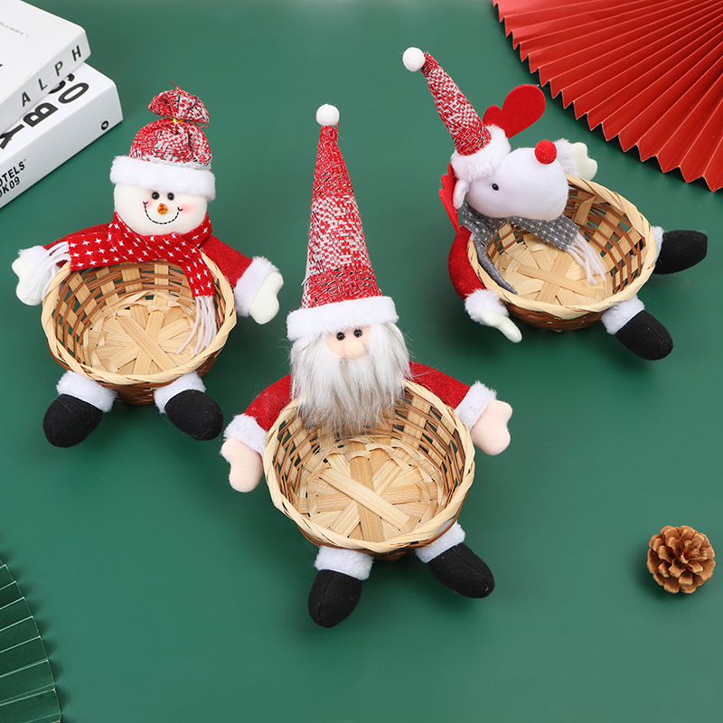 Christmas Candy Storage Basket Decoration