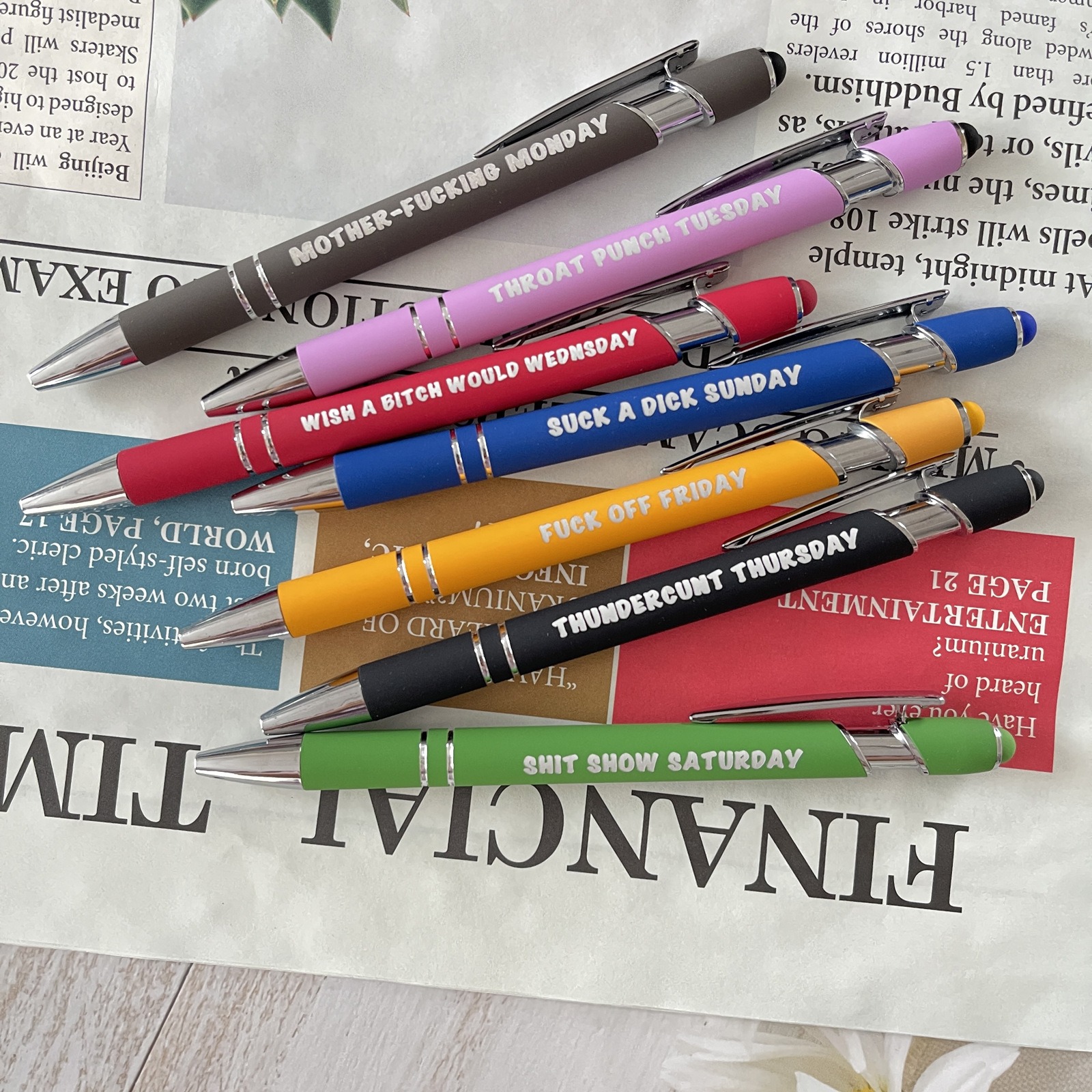 🎁FUNNY GIFT-A FUN SEVEN DAY MOOD PEN🖋️