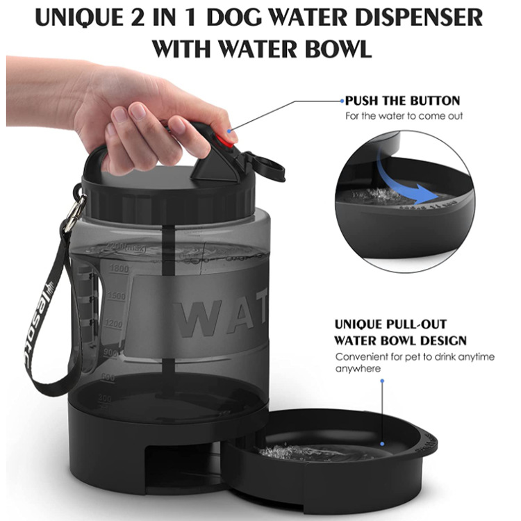 77oz Dog Travel Water Bottle