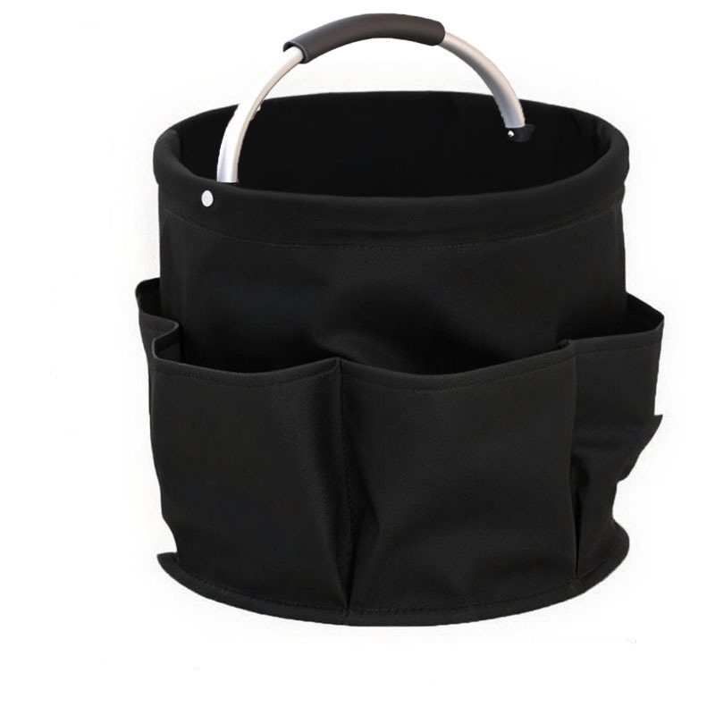 Foldable storage basket for gardening and camping