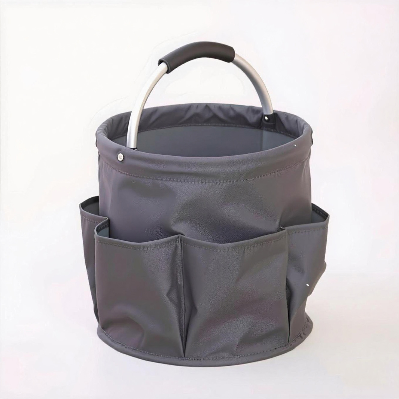 Foldable storage basket for gardening and camping
