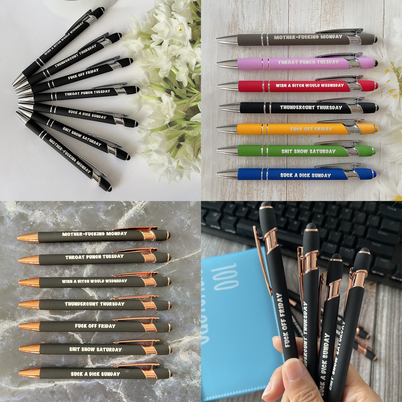 🎁FUNNY GIFT-A FUN SEVEN DAY MOOD PEN🖋️