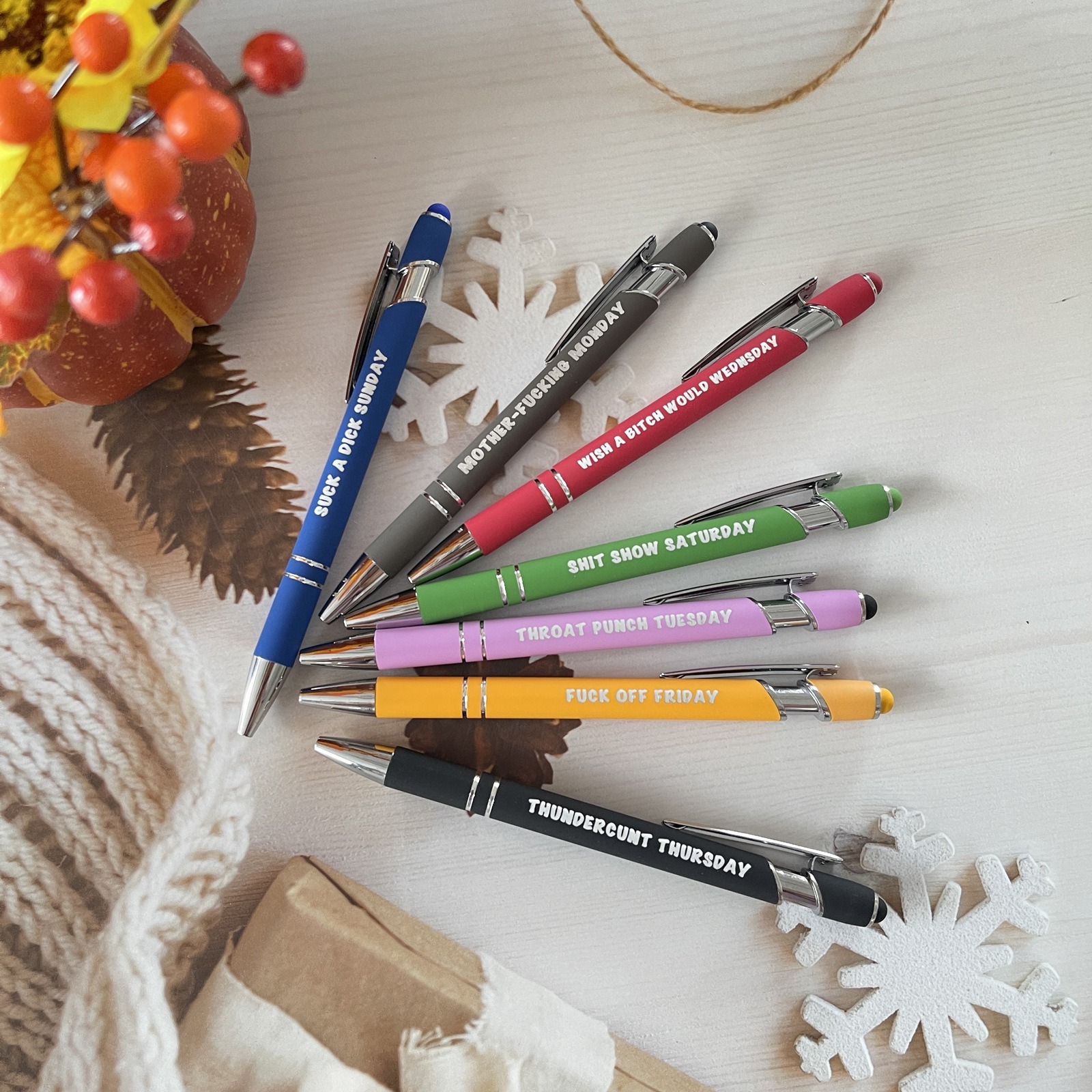 🎁FUNNY GIFT-A FUN SEVEN DAY MOOD PEN🖋️