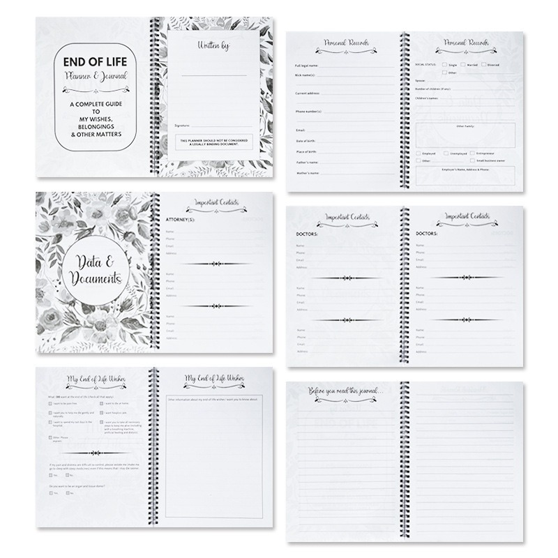 ✨Fuck I'm Dead, End Of Life Planner