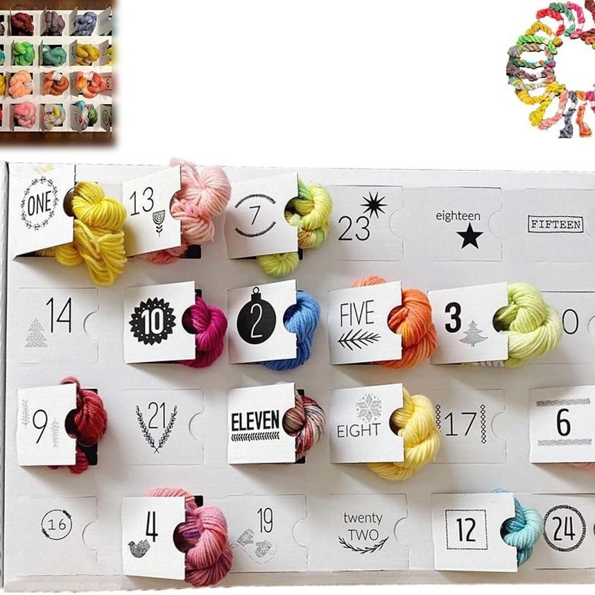 🧶Wool Advent calendar 2024🎁BUY 2 FREE SHIPPING
