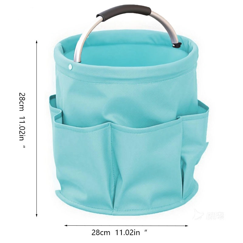 Foldable storage basket for gardening and camping