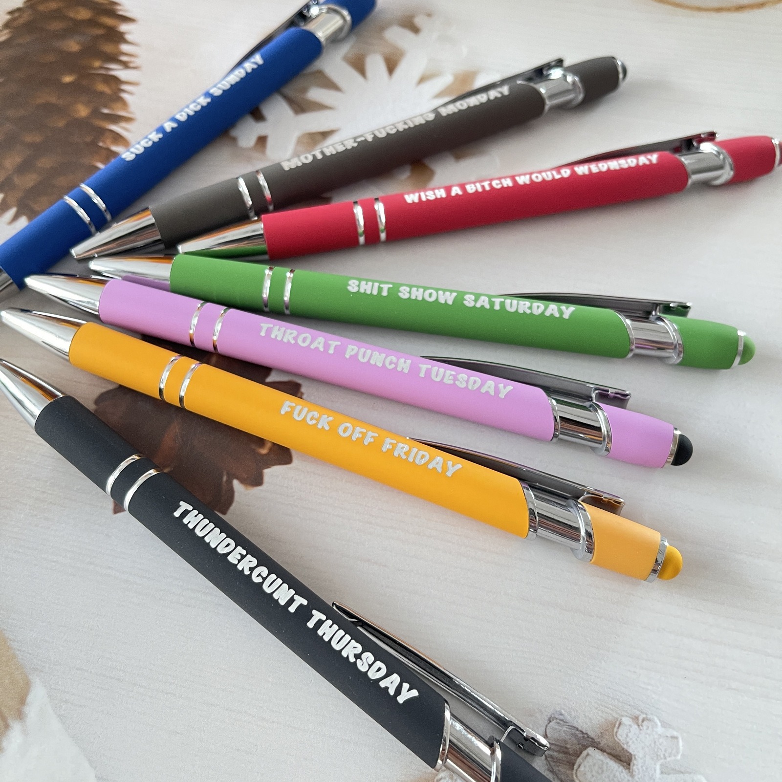 🎁FUNNY GIFT-A FUN SEVEN DAY MOOD PEN🖋️