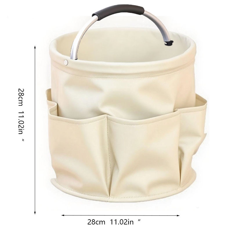Foldable storage basket for gardening and camping