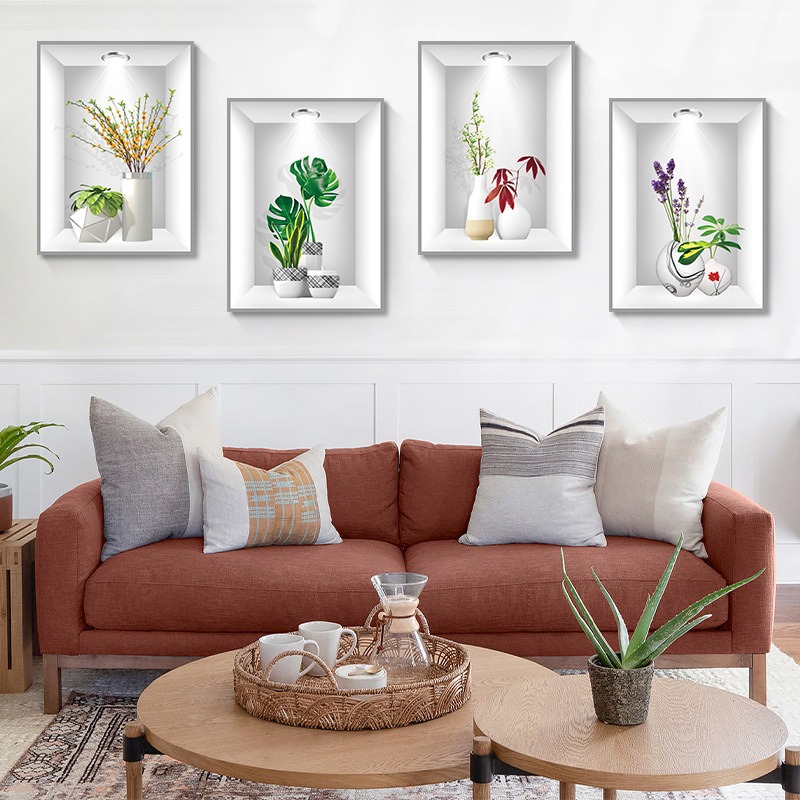 Self-Adhesive 3D Plant Wall Stickers