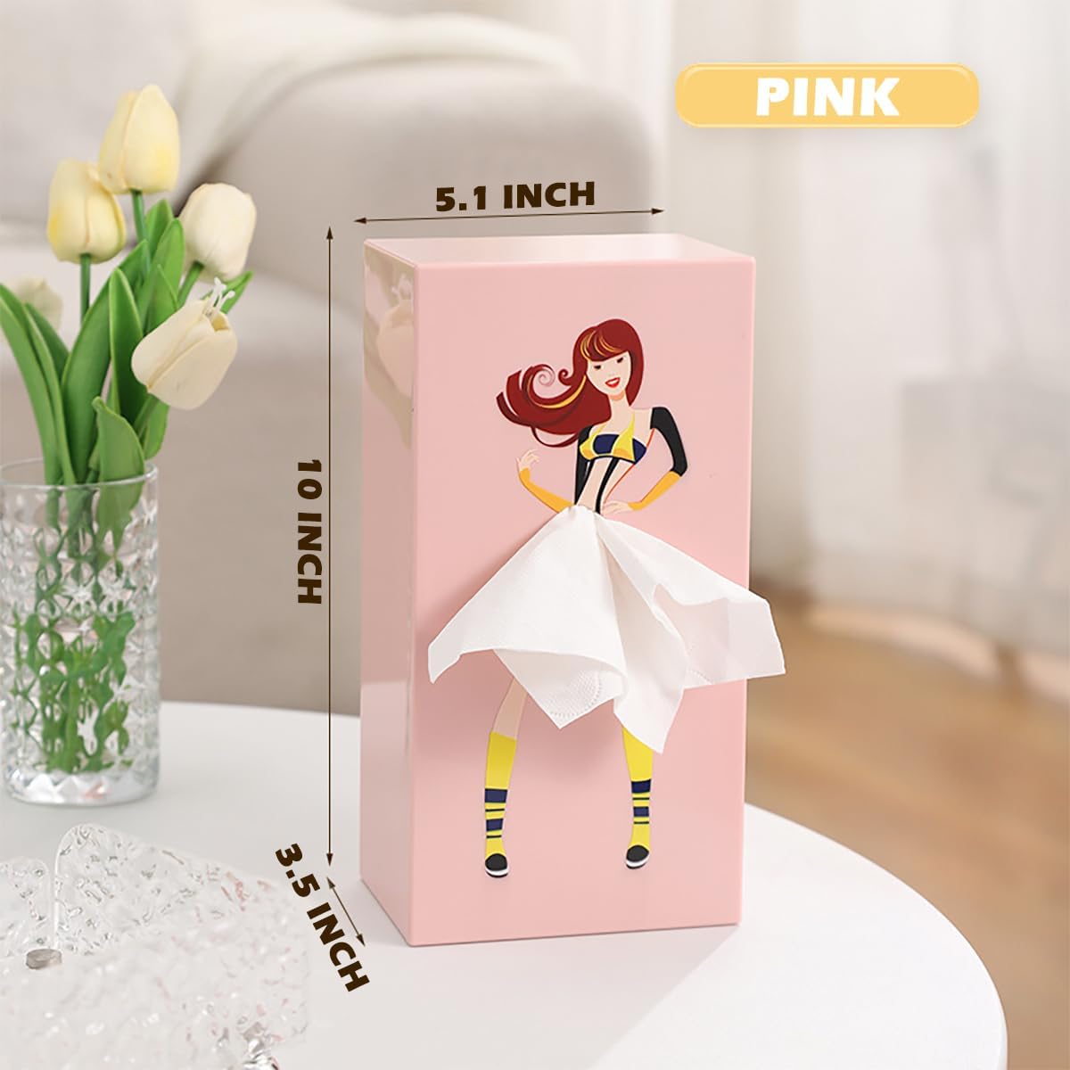 🤣Lady Funny Skirt Tissue Box
