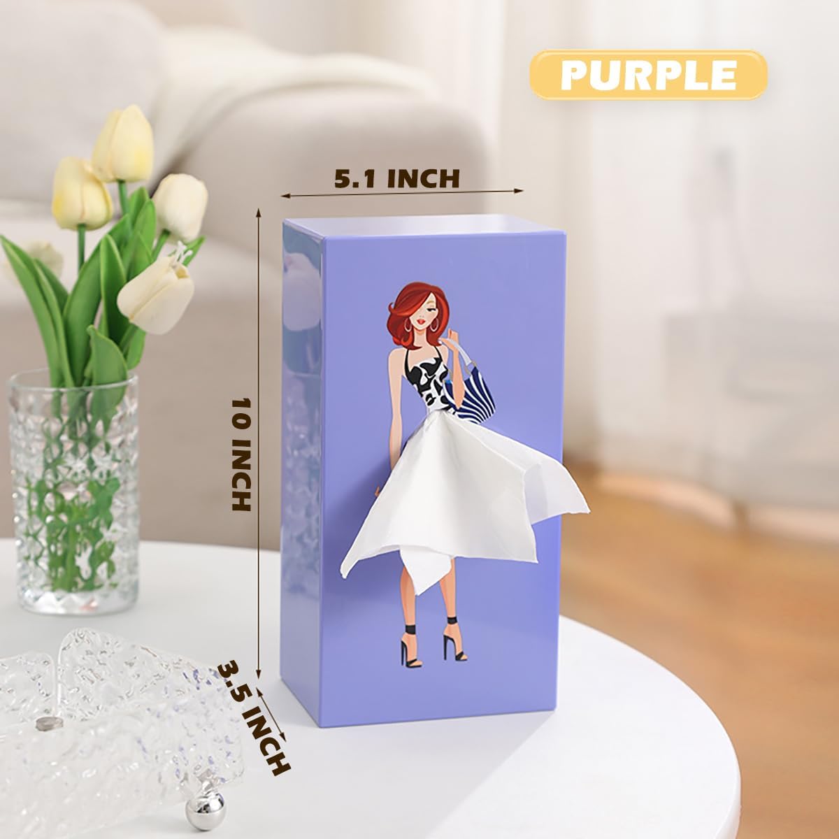 🤣Lady Funny Skirt Tissue Box