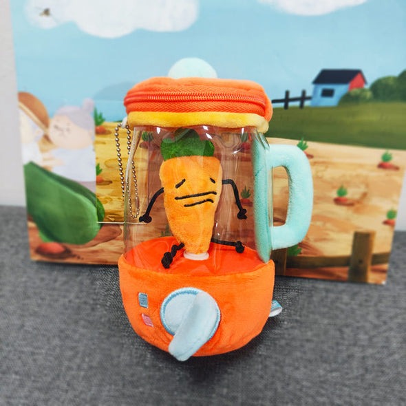 Plush carrot juicer toy