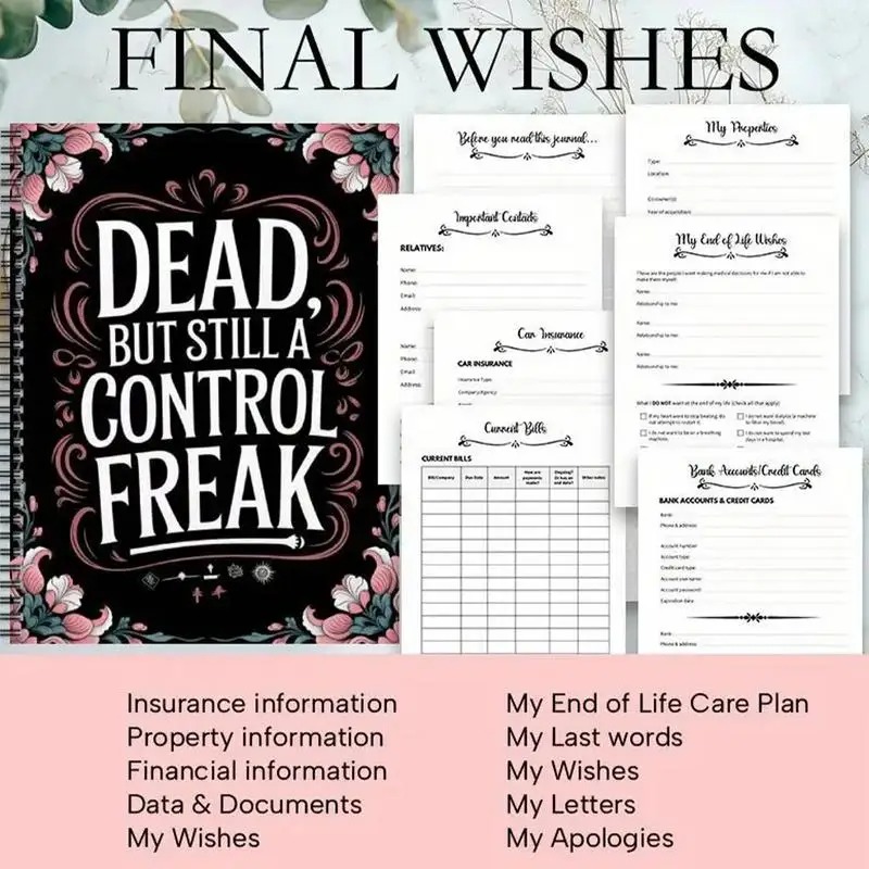✨Fuck I'm Dead, End Of Life Planner