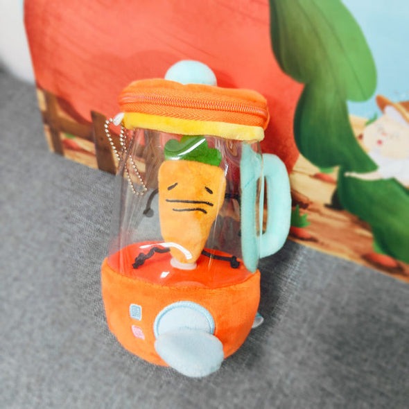 Plush carrot juicer toy