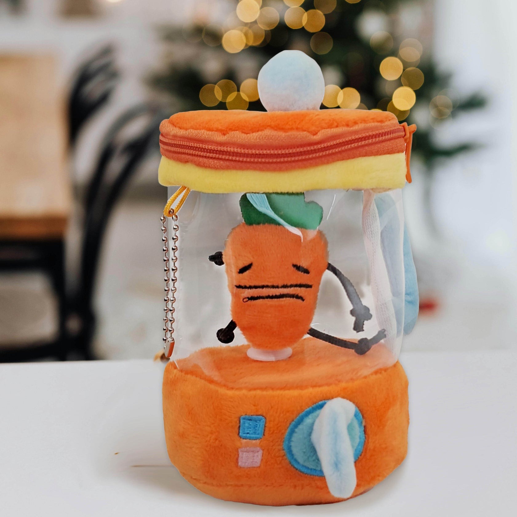 Plush carrot juicer toy
