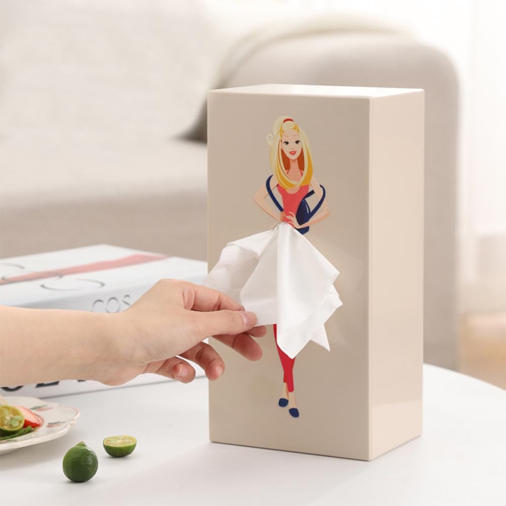 🤣Lady Funny Skirt Tissue Box