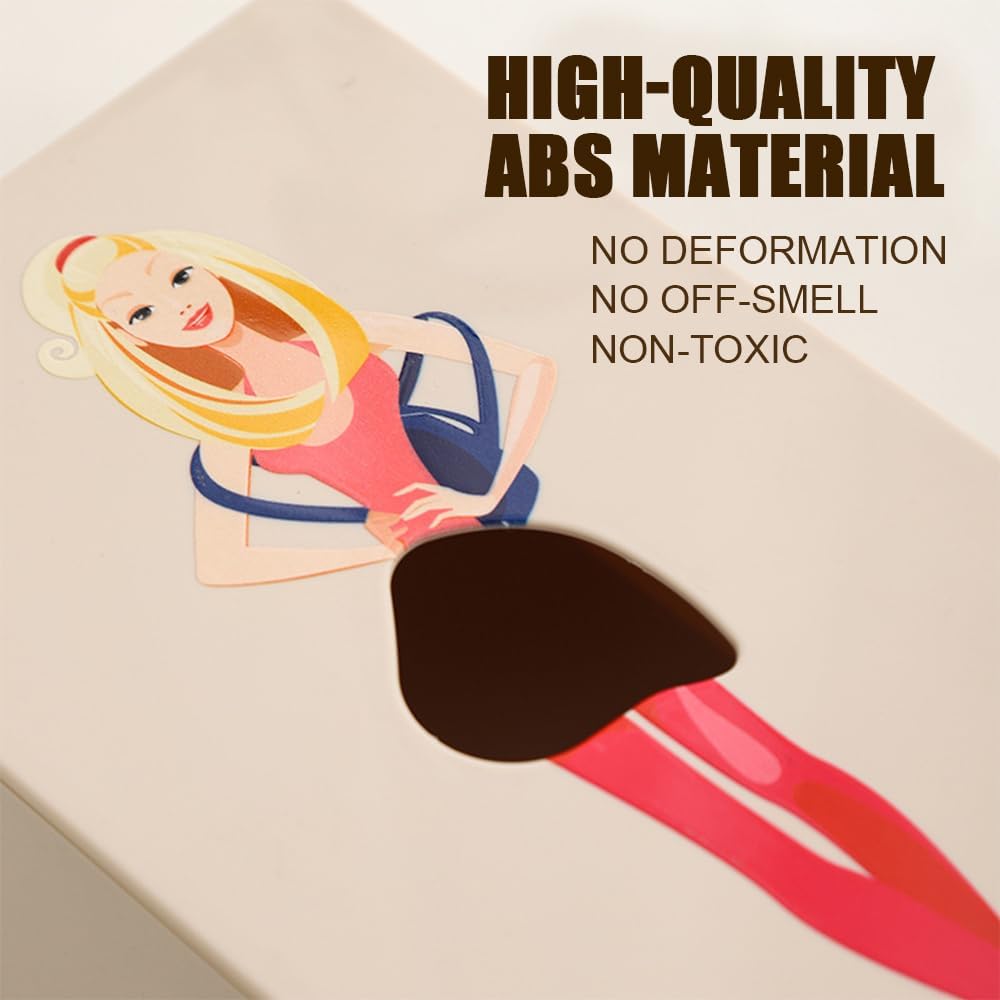 🤣Lady Funny Skirt Tissue Box