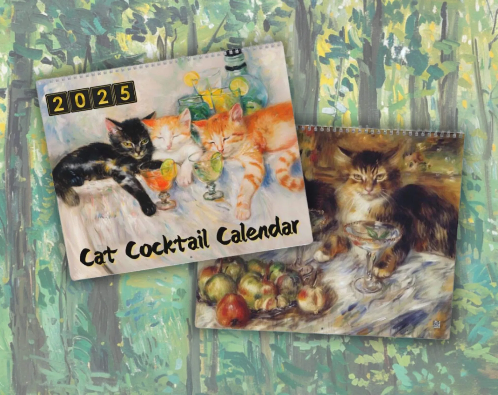 2025 Cat Cocktails Calendar