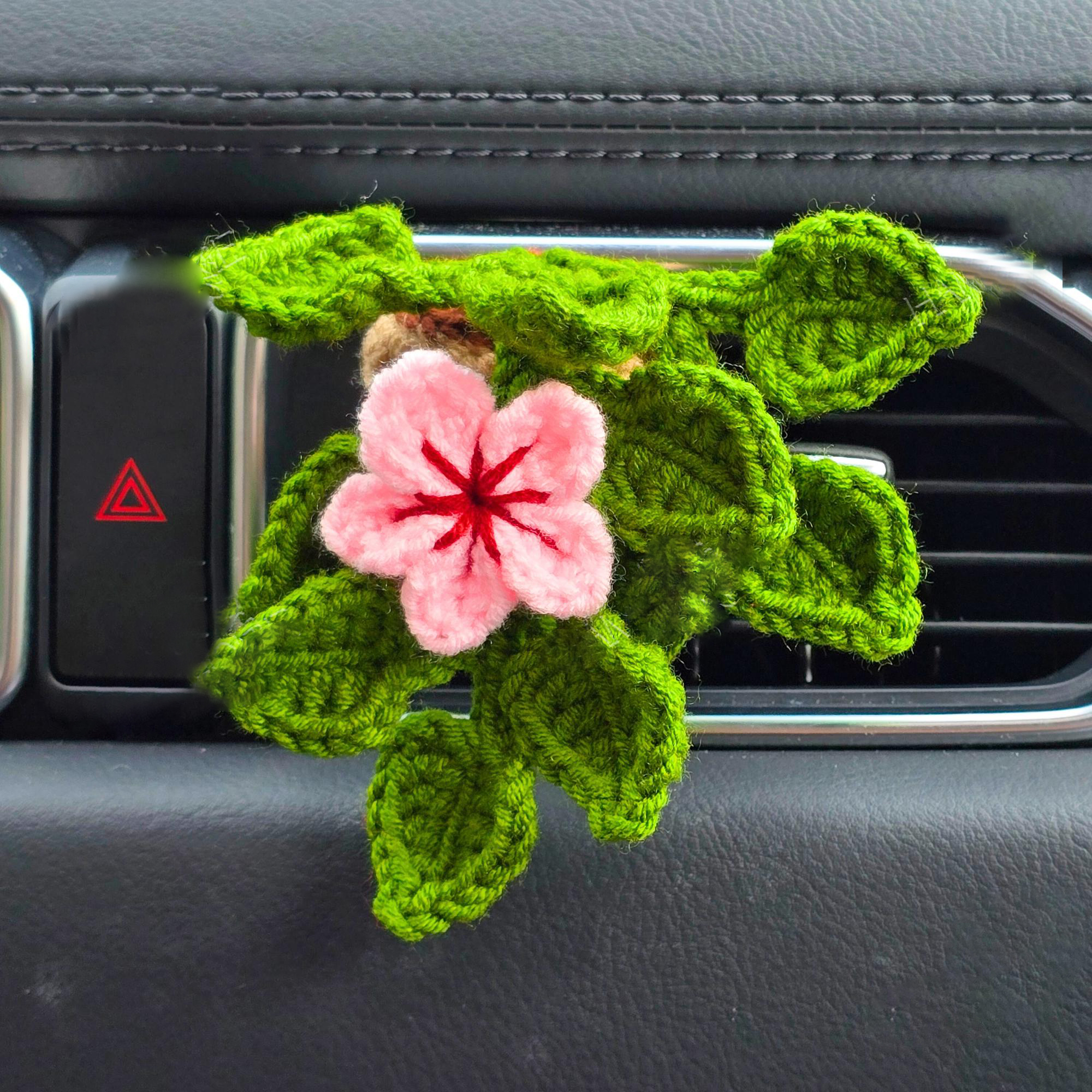 🌸Crochet Plant Car Vent Clip
