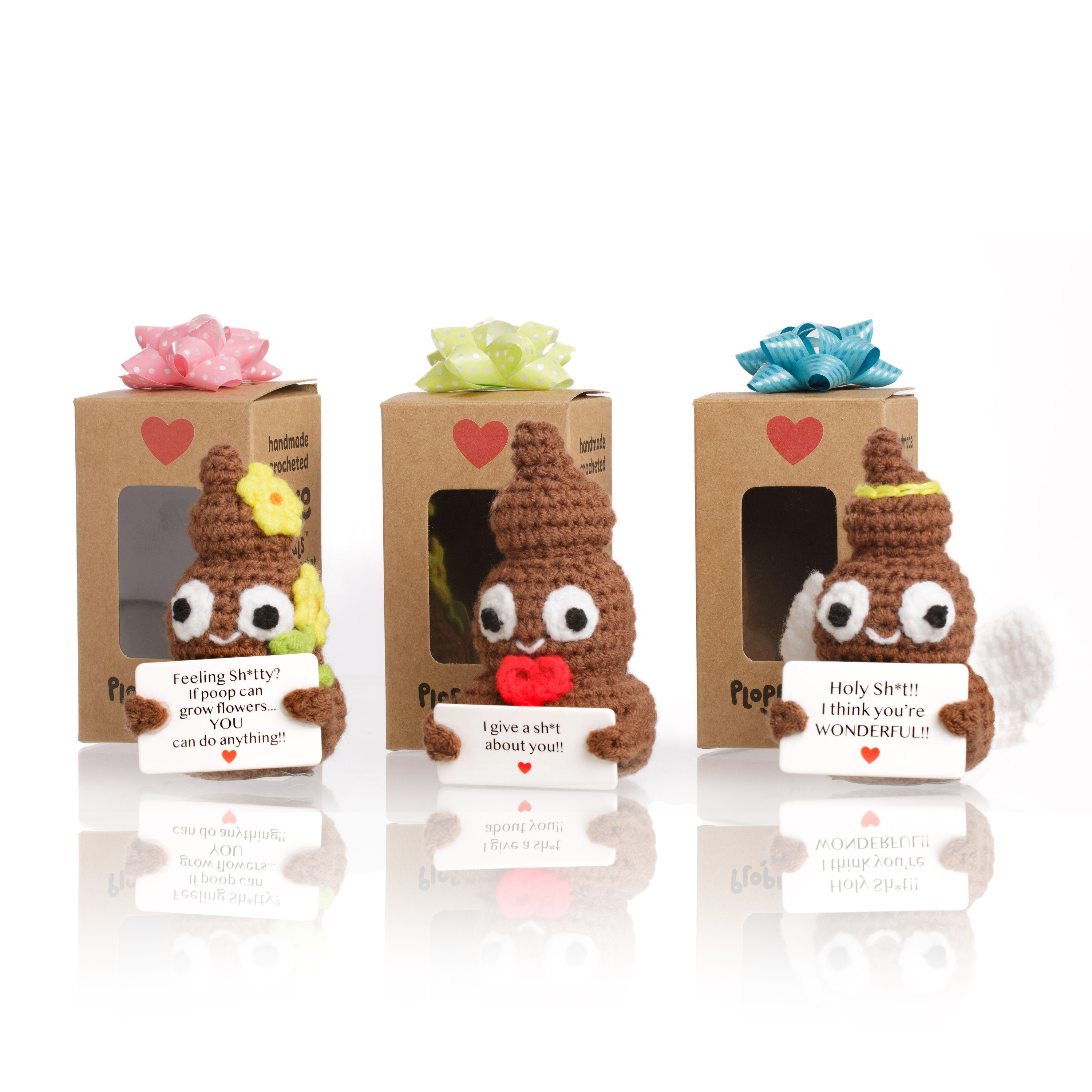 🤣Handmade Emotional Support Crochet Poo Plush