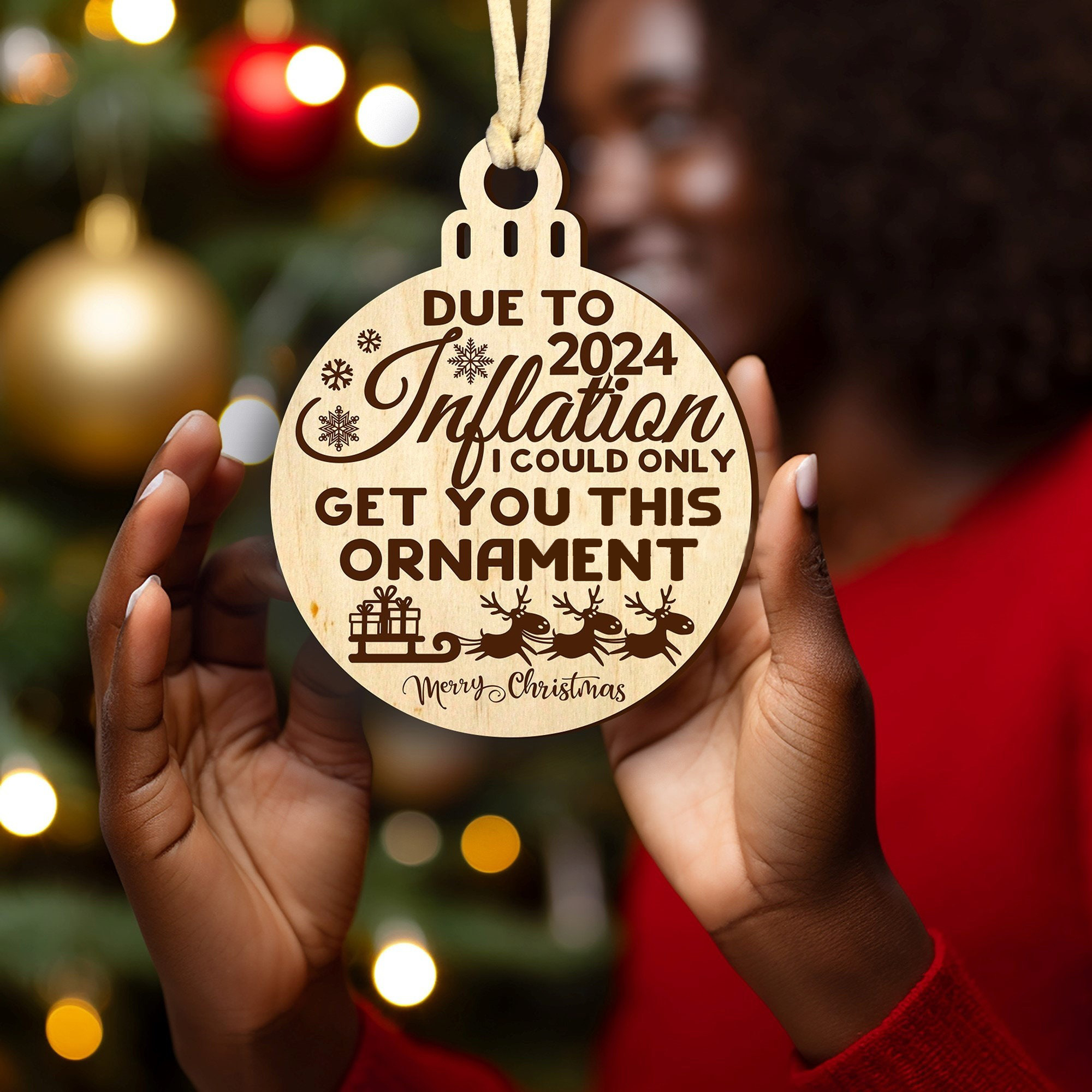 🎅2024 Inflation Christmas Ornament 🎄