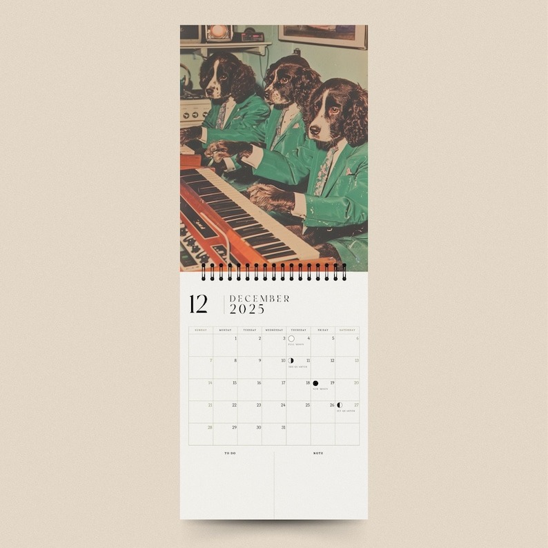 📆2025 Musical Dogs Calendar🐕
