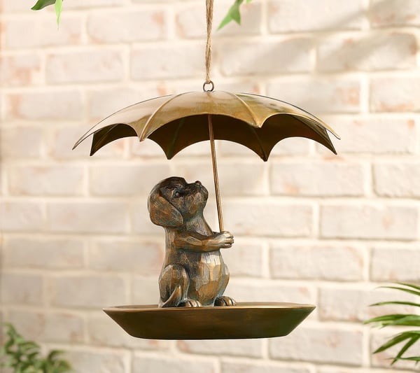 ☔️ Enchant Your Garden With The Animal Bird Feeder With Umbrella!