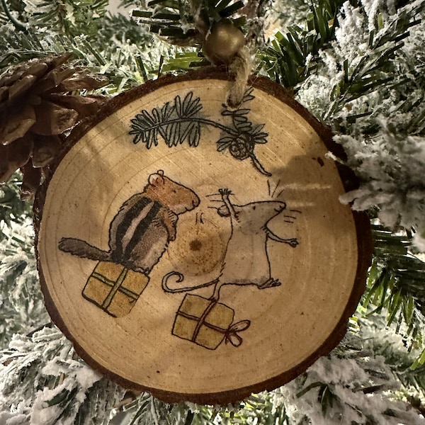 Wooden Hand-painted Christmas Decorations