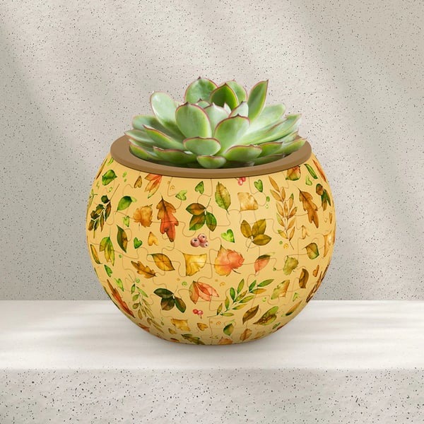 🧩Bird and Flower Puzzle Flowerpot