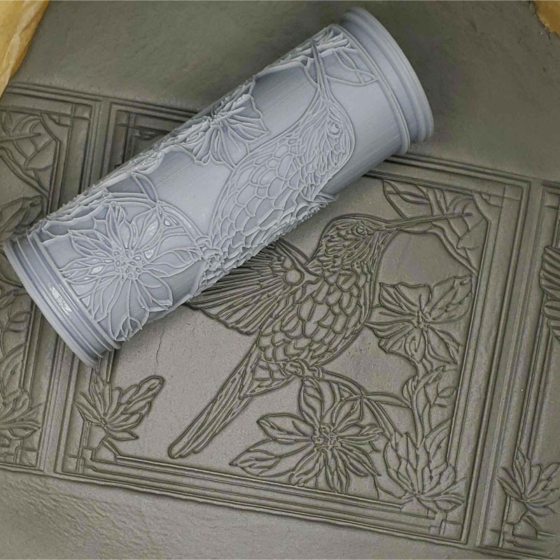 Clay Tile Roller - Owl