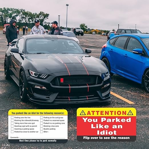 🔥(Last Day Promotion - 49% OFF) You Parked Like an Idiot, Bad Parking Cards