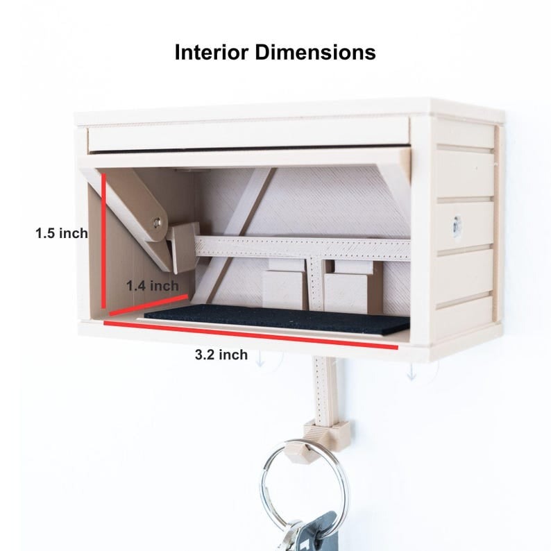 🚗🔑 Car Garage Key Holder with Opening Door